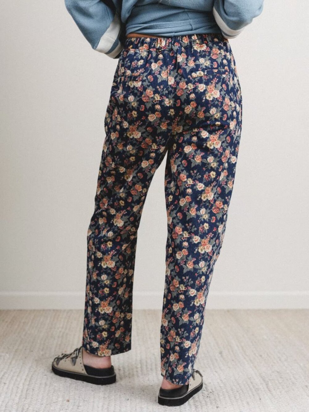 NWT Three Birds Nest Boutique Flower Patch Jeans Pants Cotton Boho Sz. M - Picture 3 of 11